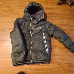 Forrest green Nike down jacket, medium, like new.